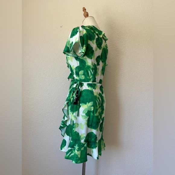 Luxxel NWOTs Floral Print Wrap Mini Dress - Picture 2 of 10